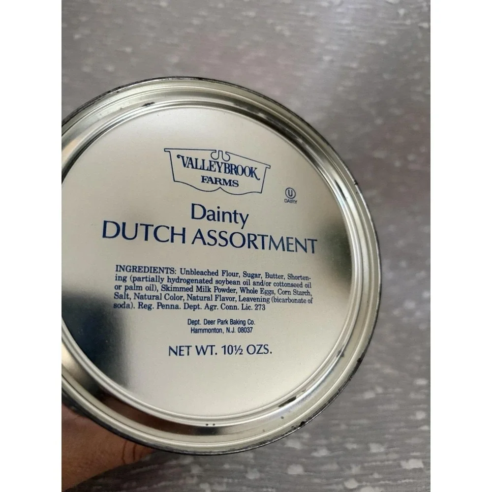 Valleybrook‎ Farms Dainty Dutch Assortment Windmill Cookie Can Tin EMPTY